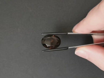 Smoky Quartz Oval - 18.3mm by 13.3mm - 11.65 ct