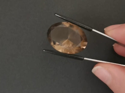 Smoky Quartz Oval - 25.7mm by 18.8mm - 31.66 ct
