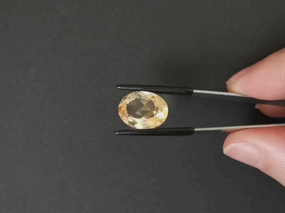 Yellow Citrine Oval - 16mm by 12mm - 8.45 ct