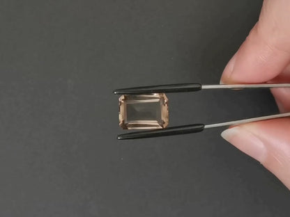 Smoky Quartz Rectangle - 14mm by 10mm - 6.83 ct